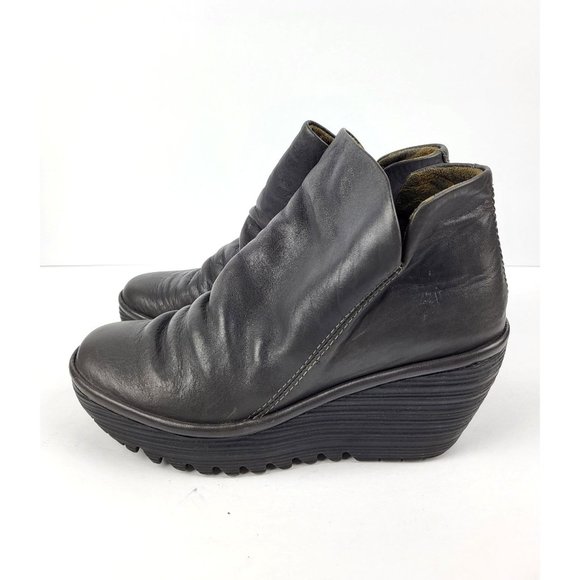 Fly London Wedge Boots - Size 36  / US 5.5‎ - Picture 4 of 8